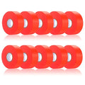 10 Pack Orange Flagging Tape, Non-Adhesive Plastic Ribbon Neon Marking Roll | 1inch*2000ft, Marking Tape for Tree Marking, Hunting, Boundaries and Hazardous Areas,Trail Marking - color: Orange-10pack