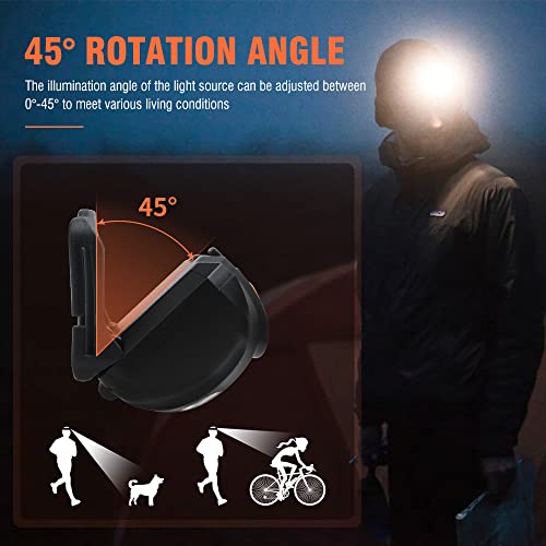 BORUIT LED Headlamp Red White Light Head Lamp [2-Pack] AAA Battery Super Bright Headlight 4 Mode Head Flashlight for Kids Adult Camping Running Hunting Fishing Gear - size: 2-pack