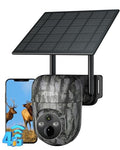Xega 4G Solar Cellular Wildlife Trail Camera with SIM Card,No WiFi Outdoor | Live Streaming,2K HD,Night Vision,Motion Detection,Game Monitoring,Built-in SIM Only,Data Plan Subscription Required