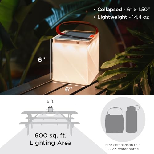 LuminAID Survivor Inflatable Solar LED Camping Lantern & Dual Phone Charger - style: 600 Lumens
