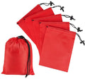 PALTERWEAR Drawstring Bag with Toggle - Nylon Cinch and Ditty Pouch Six-Pack (Red, 5 x 7 Inch, Set of 6) - color: Red, size: 5 x 7 Inch