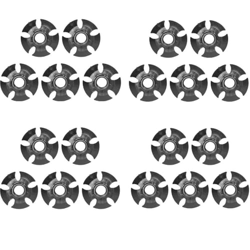 20Pcs Trekking Pole Baskets - Durable Plastic Mud Snow Tips for Enhanced Stability on Soft Terrain, Easy Install Replacement Accessories