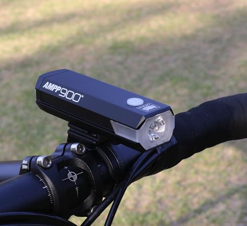 CATEYE AMPP USB Rechargeable Bike Light | Commuters, Road Cyclists & Mountain Bikers, Day & Night Riding Modes, IPX4 Waterproof, Tough & Durable - style: Ampp900