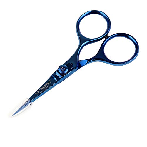 O'Creme Chef Scissors All Stainless Steel Garnishing Snips, Blue | Super-sharp blades deliver precise, clean cuts for garnishing, herbs, and food prep in any professional or home kitchen. - color: Blue