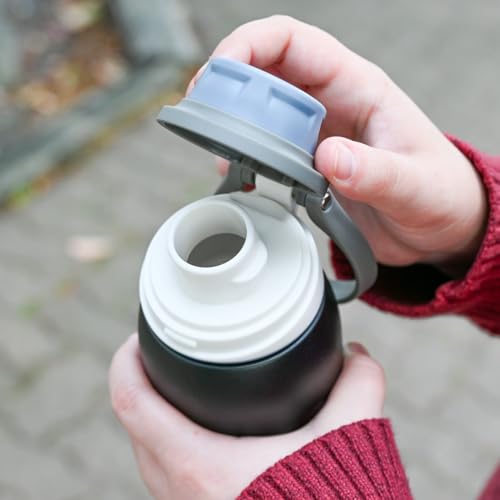 GROSCHE Kamloops Triple-Wall Bottle with Chug Lid, Midnight Chill, 24 oz | Built-In Carry Loop, Cupholder-Friendly Base, Dishwasher-Safe Design, Leakproof Flask for Travel, Workouts and Daily Use - color: Midnight Chill