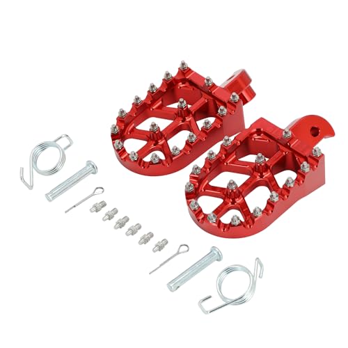 Mini Bike Foot Pegs CNC Footpges for Coleman CT200U CT200U-EX BT200X CT100U Mega Moto Trail 100cc 212cc 196cc Dirt Bike Pegs Foot Pedal Rest Red - color: red