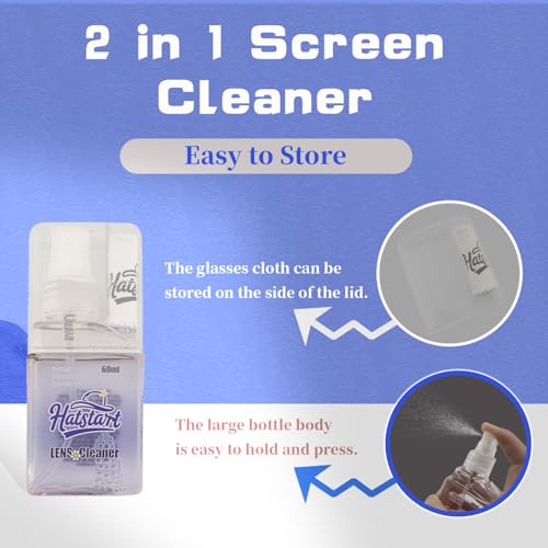 2 Pcs Car Screen Cleaner, Blue - color: Blue