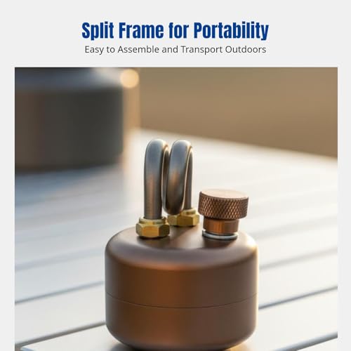 Camp Furnace Alcohol Furnace Efficient Compact Stainless Steel Alcohol Burner Spirit Burner for Trips Commercial Outdoor BBQ - color: Brown