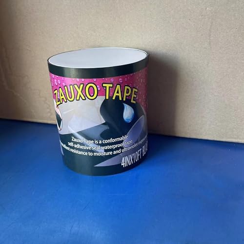 4inX10ft Rubberized Seal Patch Tape - Waterproof Tape Seal and Patch Leaks for Home RV Roof Plumbing and Pool Repairs, Underwater, Indoor Outdoor