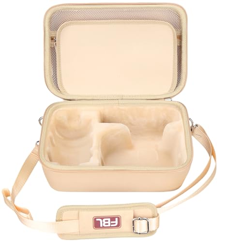 FBLFOBELI EVA Camera Case for Canon EOS Rebel T7/T8i/T5/R50/R100 | Hard EVA Shell, Shockproof & Water-Resistant, Custom Molded Interior, Detachable Shoulder Strap, Travel Storage Bag, Khaki - color: Khaki