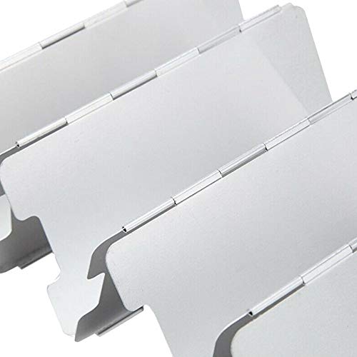 Etopar 8/9/10/12 Plate Foldable Burner Windshield Outdoor Camping Cooker Picnic BBQ Cooking Gas Stove Wind Screen - color: 10 Plate