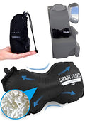 SmartTravel Inflatable Lumbar Support Travel Pillow for Airplane Seat | Adjustable back support cushion for long flights, office & car; eases lower back discomfort; self-inflates, packs small