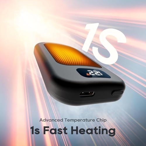 Hand Warmers Rechargeable 4 Pack, 6400mAh Electric Hand Warmers, AI Smart Chips 20Hrs Long Safe Heat, Portable Pocket Heater, Outdoor Camping Hunting Golf Accessories