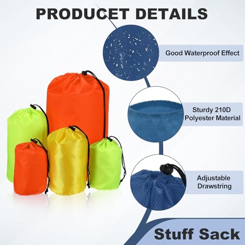 Drawstring Bag with Toggle Cinch Sack and Ditty Pouch Durable Ditty - color: Dark Blue, size: Medium