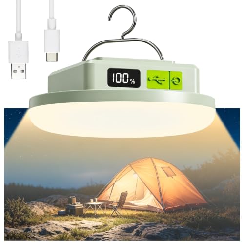 Tent Lights & Canopy Lights, Camping Lantern/Lamp, Rechargeable LED Camping Light, 4500LM 4 Modes Dimmable, 7200mAh Magnet Flashlight for Emergency & Power Outages, Battery Powered Outdoor Lights - style: 7200mAh