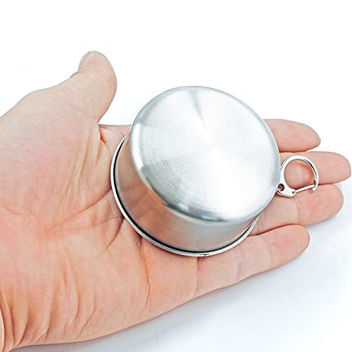 Litoexpe 5oz Collapsible Travel Cup with Keychain - size: 5.1 Ounces