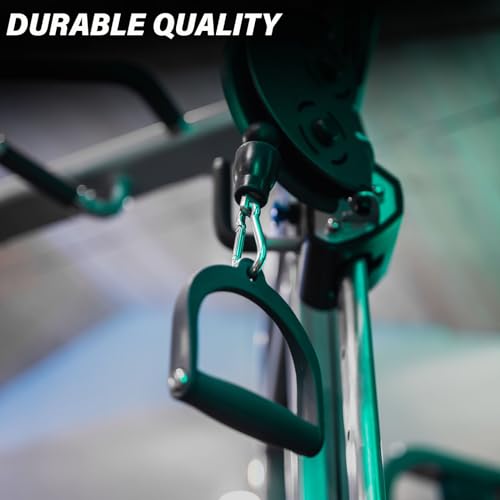 3.15 Inch 4 Pack Spring Snap Hook Carabiner, Cable Machine Accessories for Home Gym Pulldown Attachment, Exercise Machine, Heavy Duty Steel Clip for Outdoor Fitness - size: 3 Inch
