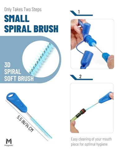 2 Set Hydration Bladder Cleaning Kit - with Flexible Long Brush for Hose, Bladder Brush, Bite Valve Brush & Drying Collapsible Bladder Frame, Water Reservoir Backpack Accessories