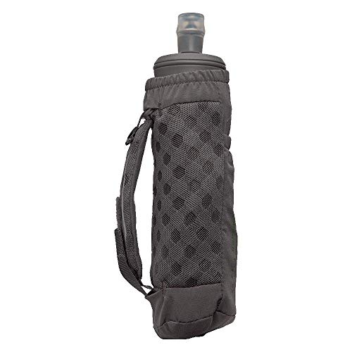 Nathan ExoDraw & ExoShot 2.0 Flask, Handheld Water Bottle for Marathons, Hiking, Ultra Running and Outdoor Activity - color: Castlerock/Classic Green, size: 14 Ounces