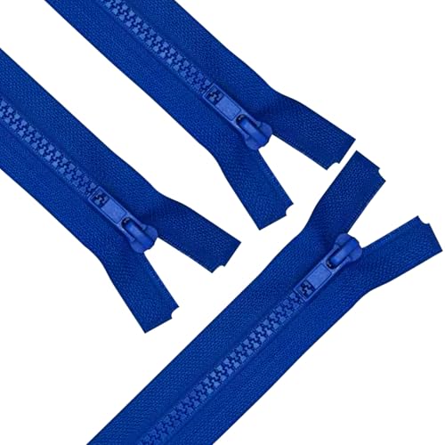 ANPURZII 3PCS #5 21 Inch Ocean Blue Separating Jacket Zippers for Sewing Coats, Molded Plastic Bulk Zippers(Oceanblue 21" 3PCS) - color: Ocean Blue, size: 3 PCS 21 inch