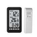 Indoor/Outdoor Thermometer Wireless Thermometer for House LCD ℃/℉ Digital Clock Temperature Meter with Transmitter Easy to Read Numbers