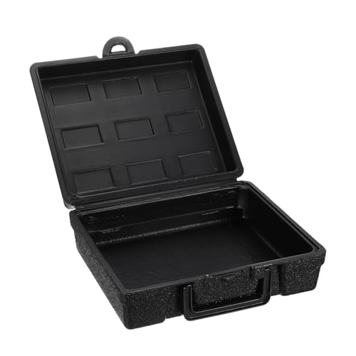 HARFINGTON Hard Carry Case 10" High-Density Polyethylene Empty Tool Box Rust & Weather-Resistant Blow Forming Tool Case for Household Workshop Car - size: 10"