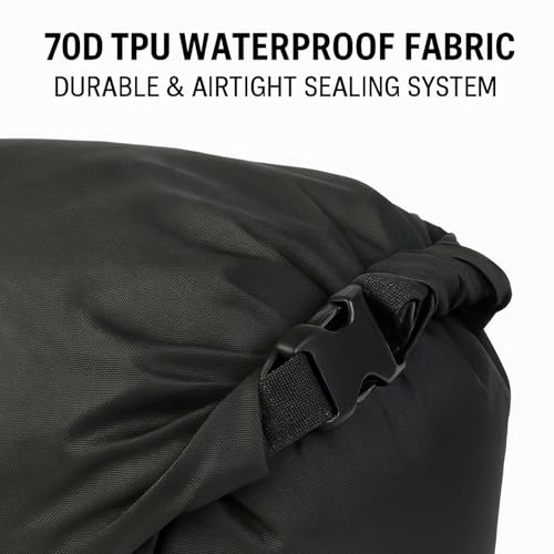 MT 70D eVac Compression Sack 38L – Ultralight Waterproof Dry Bag with Air Valve | Roll Top Floating Stuff Sack for Camping, Hiking, Boating & Travel