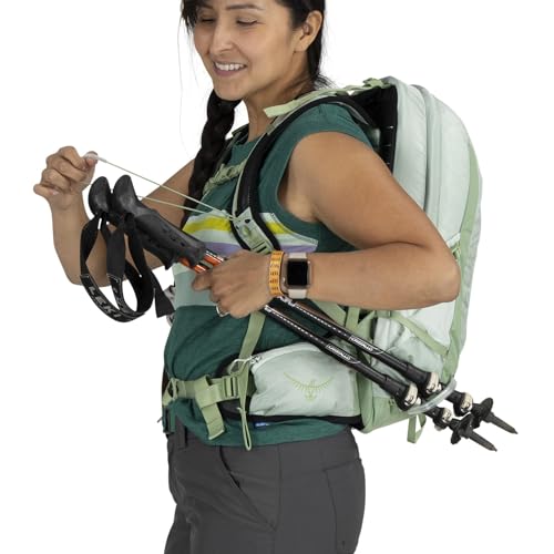 Osprey Tempest 11L Women's Lightweight Hiking Backpack, Green OS - color: Frosty Mint Green/Botanica, size: 11L - Standard Fit
