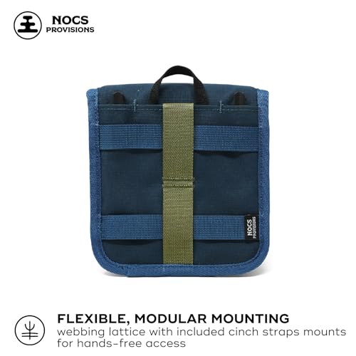 Nocs Provisions 32mm Binocular Pouch for Nocs 32mm Binoculars Accessory | Crossbody or Pack Mount for Travel - color: Harbor Blue