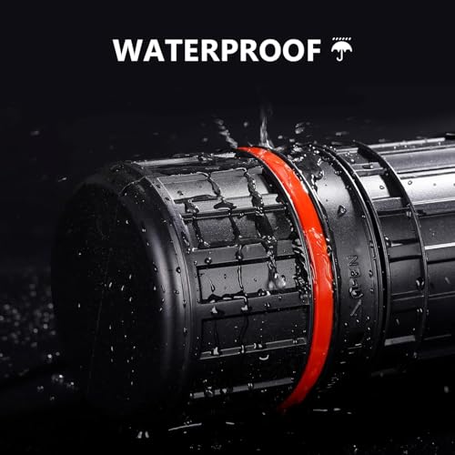 DEWEL Poster Tube 30"-51", Telescoping Blueprint Holder Art Tube with Strap - color: Black (Striped), size: X-Large
