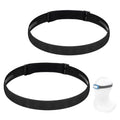 Elastic Headlamp Strap Replacement Headband, fit for Most Headlamps Black Diamond Petzl Princeton Tec Energizer Pelican Fenix Streamlight Headlamps 1”Width Comfortable Band - 2PACK