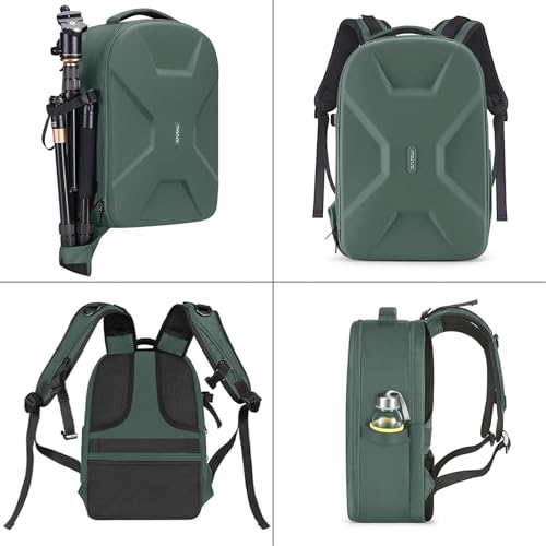MOSISO Camera Backpack, DSLR/SLR/Mirrorless Photography Camera Bag - color: Emerald Green