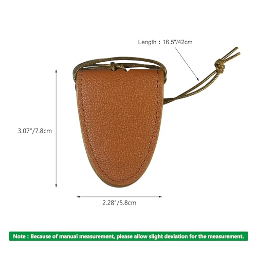 Portable Travel Sunglasses Holder，Magnetic Leather Glasses Eyeglasses Hanger Clip For Women Men(Brown) - color: Brown