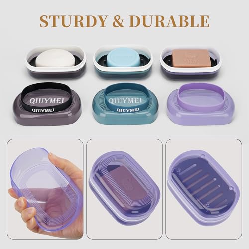 Leakproof Travel Soap Case with Lid | Draining Soap Bar Holder & Dish with Silicone Strap | Includes Mesh Soap Bag | for Shower, Bathroom, Camping, Gym (Lemon Yellow) - color: Lemon Yellow Style a