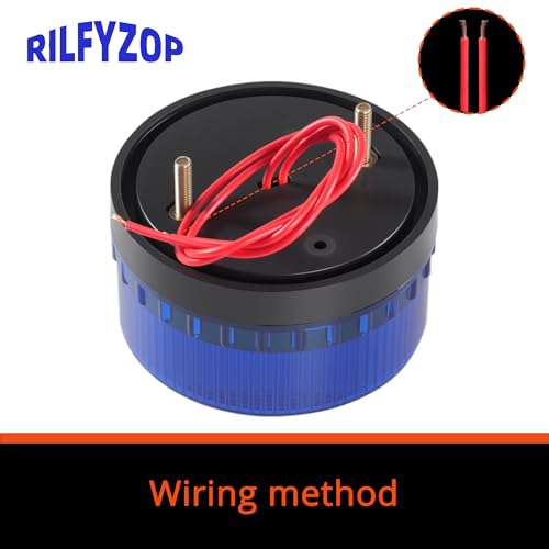 Industrial Round Beeper Warning Light D-5061-J Blue AC 110V-120V 75dB Steady - color: Blue Steady, style: 110V