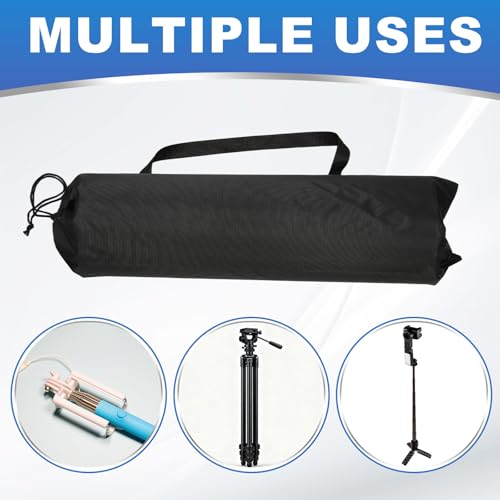 PATIKIL 33 x 9 Inch Tripod Carrying Case, 2 Pack Camera Tripod Carrying Bags Oxford Cloth Padded Bag for Camera Gear Mic Light Stand Sheet Music Photography Accessories, Black - size: 33 x 9 Inch