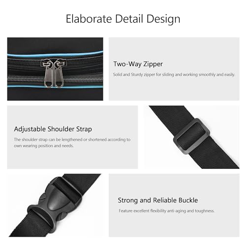 Astromania Telescope Bag, Multipurpose Bumbag Telescope Case for Accessory | Telescope Accessory for Eyepiece Barlow Lens, Portable Padded Telescope Carrying Case and Bag, with Adjustable Shoulder Strap - size: Small