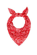 UPF 50+ Cooling Bandana for Men & Women - UV Sun Protection Neck Scarf - color: Red Paisley