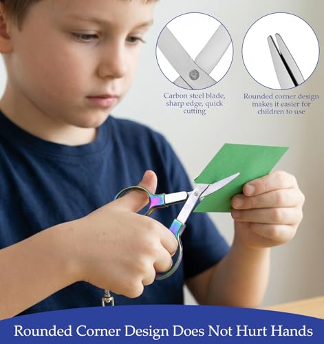 3 Pcs Mini Folding Scissors, Stainless Steel Travel Scissors TSA Approved, Portable & Compact for Nurse, Office, Craft, Sewing