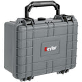 Eylar Protective Camera Hard Case Water & Shock Proof w/Foam, TSA Standards 9.12 inch 7.56 inch 4.37 inch (Gray) - color: Gray
