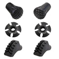 6Pcs Trekking Pole Tips Replacement Protectors, Rubber Feet for Hiking Pole Tips Rubber Tips Accessories, Fits Most Standard Walking Sticks Shock Absorbing(11mm/0.43" Hole Diameter) - size: 368