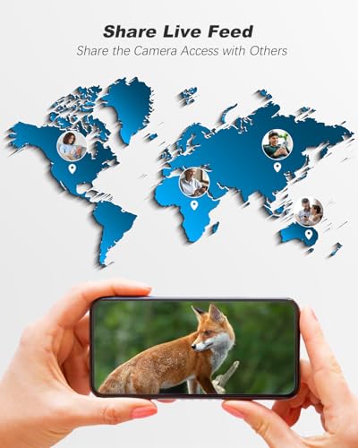 Xega 4G Solar Cellular Wildlife Trail Camera with SIM Card,No WiFi Outdoor | Live Streaming,2K HD,Night Vision,Motion Detection,Game Monitoring,Built-in SIM Only,Data Plan Subscription Required