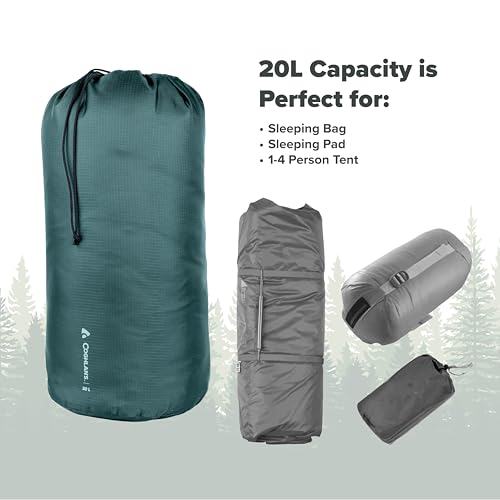 Coghlan’s Stuff Sacks & Ditty Bag Sets – Lightweight Ripstop or Mesh Storage Bags for Organizing Camping, Hiking, and Travel Gear - style: 20L