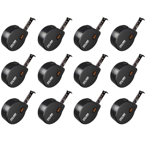 deli Tape Measure 10ft/3m 12 Pack, Easy Read Small Measuring Tape Retractable Mini Tape Measure with Metric/Inch, Durable Portable Pocket Measuring Tape, Suitable for Home and Work - size: 3m 12pack