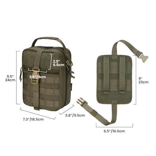 EXCELLENT ELITE SPANKER Rip Away Tactical Medical Pouch First Aid IFAK Pouch Utility EMT Pouch - color: Ranger Green