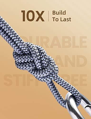 USB Type C Cable AINOPE [2-Pack, 1.6ft] 3.1A Type C Charger Fast Charging Right Angle, Durable Nylon Braided USB C Cable, Smartphone - color: Grey, size: 1.6FT+1.6FT