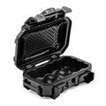 Seahorse 52 Portable Waterproof Dry Box Hard Protective Micro Case - Mil Spec/USA Made / IP67 Waterproof/Lockable - for Earbuds, PLB, IEM, Small Medical Devices, Stash Box (Clear) - color: Black