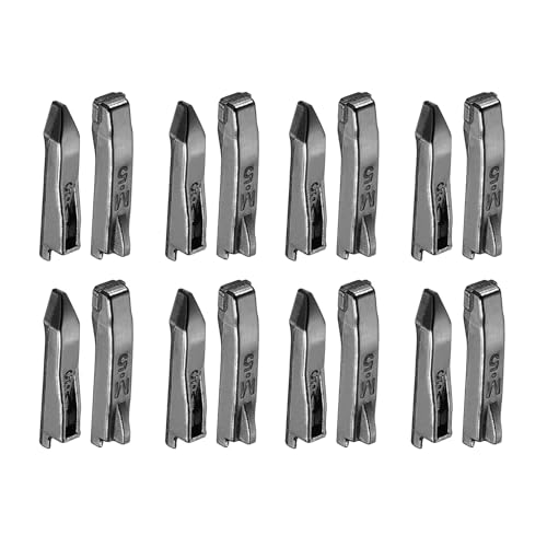 uxcell 8Set Double Open Zipper Repair Latch Kits, #5 Copper Insert Pins Zipper Stopper for Bags Coats Jackets Zippers Repairing Replacement, Black - color: Black, size: #5