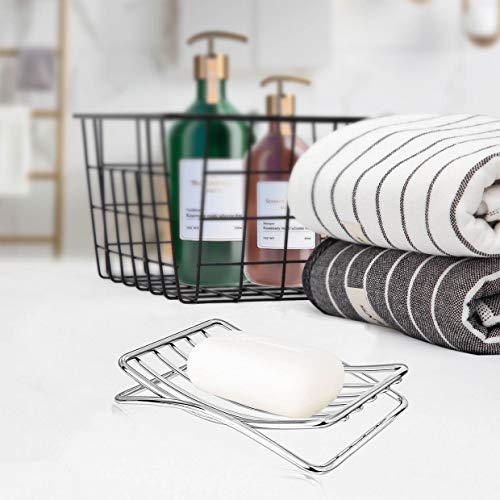 Soap Dish Stainless Steel Bar Soap Holder for Shower Bathroom, Self-draining Soap Dishes Sponge Holder for Kitchen Sink Easy Cleaning Quick Dry with Beige Soap Saver - color: Beige-arch 1p