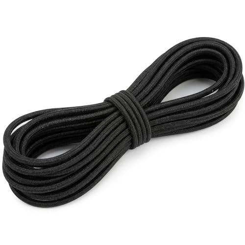 SMART&CASUAL 1/8" x 30' Heavy Duty Polyester Bungee Shock Cord Elastic Rope for Kayak Strap Tarp Tie Down Canopy Boating Camping Trailer and DIY Projects - size: 1/8" x 30' ( 9.14M )